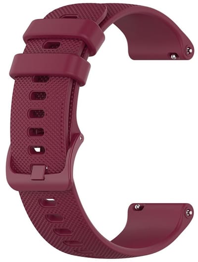 Siliconen Bandje voor Garmin Venu 3S / 2S / Vivomove 3S 18 mm – Wijn Rood