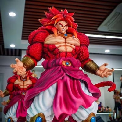 Dragon Ball Super Saiyan 4 Broly GK Figuur Anime Perifere Standbeeld Verzamelbaar Bureau Decoratie Model Voor Otaku Anime Fans Premium Kwaliteit red