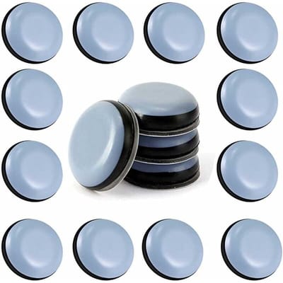 24 stuks Teflon meubelglijders 25 mm (rond) - Meubelglijders - Zelfklevende Teflon meubelglijders Meubelglijders voor stoelen, banken, bureaus en tafels