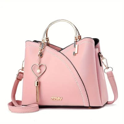 PolkaHome® Luxe Dames Tas – Tassen met rits – Schoudertas – Handtas – Werktas – Shopper – Tote Bag – Crossbody Tas – PU Lederen Kleine Handtas met Verstelbare Schouderriem en Meerdere Vakken