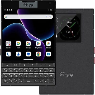 Unihertz Titan 2, 5G-smartphone met QWERTY-toetsenbord, Android 15, met NFC en OTG, 12 GB RAM + 512 GB opslag, zwart