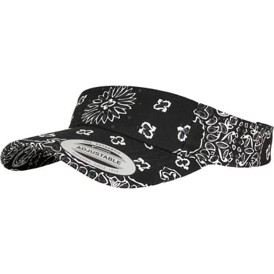 Flexfit - Bandana Print Visor/zonneklep - Zwart