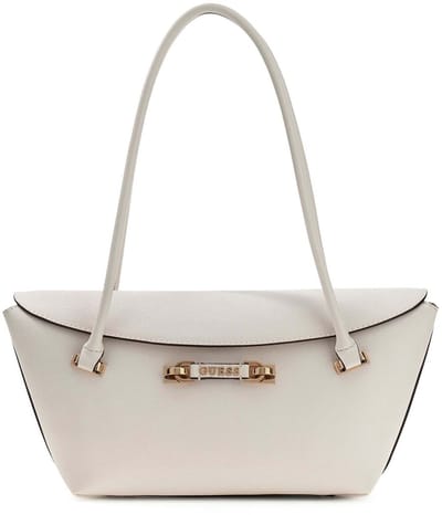 GUESS schoudertas Sophia Shoulder Satchel Cream White crème