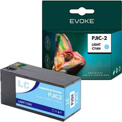 Evoke Compatibele Inkt voor Epson Pjic2 Pjic-2 C13S020448 Lichtcyaan 31 ml 1000 Pagina's Discproducer Pp-50 50Ii 50Bd; Pp-100 100Ap 100Ii 100Ii Bd 100Iii 100N Netwerkbeveiliging