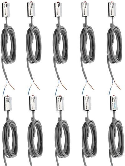 Magnetische Schakelaar - Reed Schakelaar - Industriële Automatisering - Hoge Bewegingssnelheid - 10 stuks - Zwart