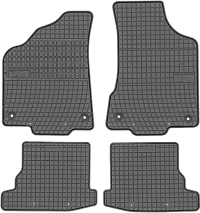 Frogum ET0402 Serie - Automatten voor Volkswagen Polo III - 1999-2001 - Zwart - Beschermrand