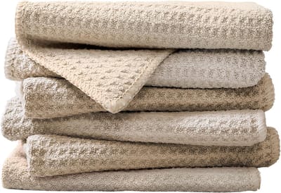Multifunctionele Microvezeldoeken - Vaatdoeken, Poetsdoeken - 6 Stuks - Kaki - 30 x 30 cm