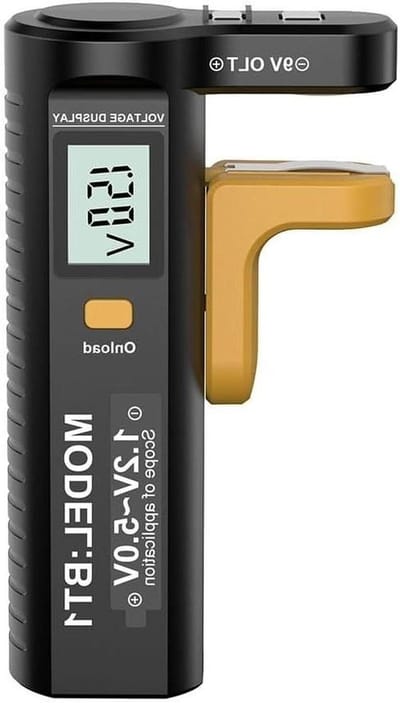 Digitale Batterij Tester - Batterij Controleur - Batterij Capaciteit Testen - Belastingtest Functie - 116 x 66 mm - Zwart