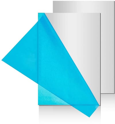 Roestvrijstalen Plaat - Metalen Plaat Staal - Doe-het-zelf Projecten - Duurzaam en Corrosiebestendig - 21 x 14.8 cm - Zilverkleurig