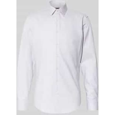 Slim fit zakelijk overhemd met kentkraag