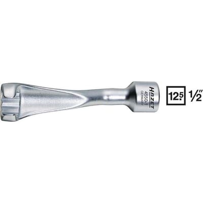 zoom_in-28% HAZET Inspuitleindingsleutel 4550-1 - Vierkant hol 12,5 mm (1/2 inch) - Buiten twaalfkant profiel - 17 mm