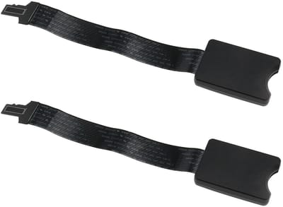 Dailygoods- Verlengkabel 15 cm - Micro SD/SD Kaart - 2 Stuks - Plug-and-Play - Stabiele Gegevensoverdracht - Hoogwaardig Kunststof - SD-kaartverlengkabel