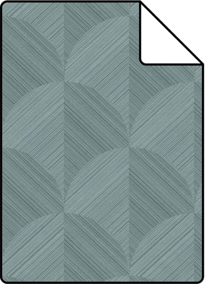 Proefstaal Origin Wallcoverings behang 3D-motief vergrijsd blauw - 26.5 x 21 cm - 347990-S