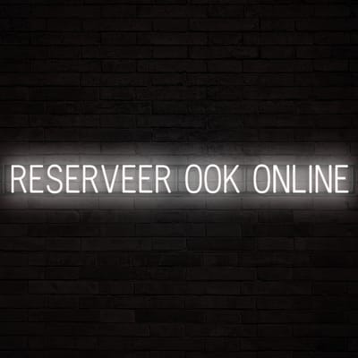 RESERVEER OOK ONLINE - Lichtreclame Neon LED bord verlicht | SpellBrite | 173,53 x 16 cm | 6 Dimstanden & 8 Lichtanimaties | Reclamebord neon verlichting