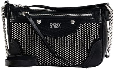 DKNY schoudertas Rylee Crossbody Black / Silver zwart