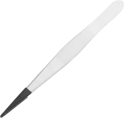 Roestvrijstalen Pincet - Precisie Tang - Hobby Werk - Fijn Gepolijst - 11.5 cm - Zilver