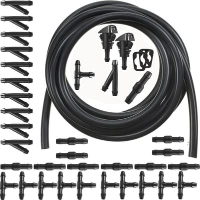 4 Meter Waterslang Reparatieset voor Ruitenwissers en Sproeislangen - Inclusief 30-delige Verbindingsset