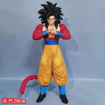 Anime Dragon Ball Z SSJ4 Son Goku Figuur Super Saiyan 4 Goku Figuurtje PVC Actiefiguren Verzameling Model Speelgoed Cadeaus red