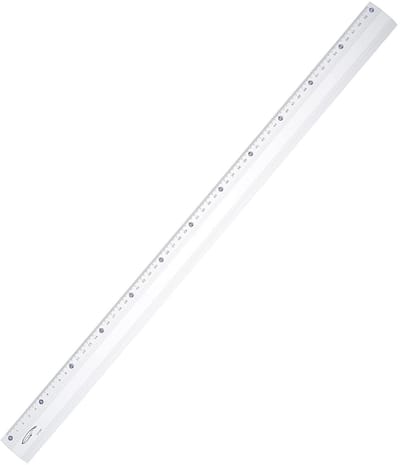 Aluminium liniaal 60cm - gegraveerde schaal - niet-slip strip - ideaal voor precisie meten - ShopVlot