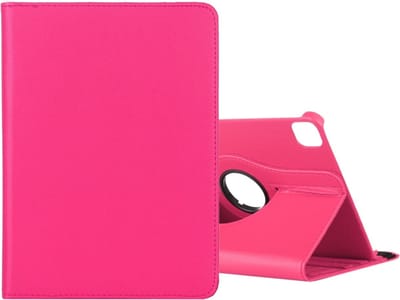 Draaibaar Hoesje 360 Rotating Multi stand Case - Geschikt voor: Apple iPad Pro 12.9 inch (2020) - Apple iPad Pro 12.9 inch (2021) - Apple iPad Pro 12.9 inch 2022 - Donker roze