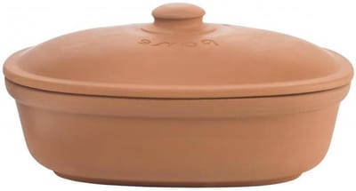 Broodtrommel Keramiek - Brood bewaren - Brood vers houden - Ademend Natuursteen - 30 cm - Terracotta