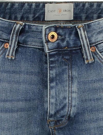 Blauwe jeans Cast Iron Riser Slim