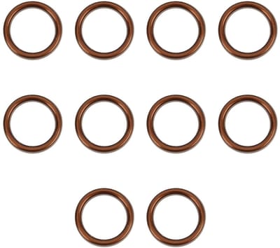 Dailygoods- Uitlaatpakking 10 Stuks - Uitlaat Crush Pakking - Aluminium - Voor XR50/CRF50 - Chinese Pit Crossmotor/ATV - Hoogwaardige Kwaliteit