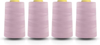 Naaimachine Garen - Polyester Draad - Kleding Maken - 100% Polyester Materiaal - 4 Kegels 5000 Meter - Lila