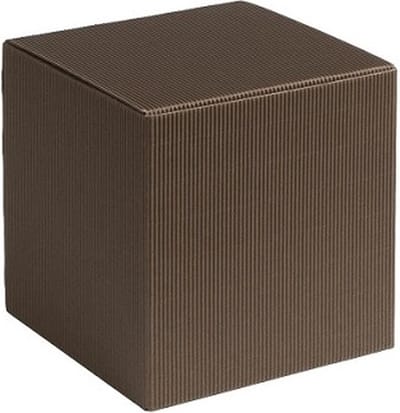 Cadeauverpakking vierkant-kubus karton 15x15x15cm BRUIN (100 stuks)