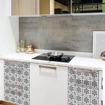 Zelfklevende tegelmuurstickers voor keuken en badkamer - 30 ACHADO meubeltegelstickers - 30 stickers 20x20cm