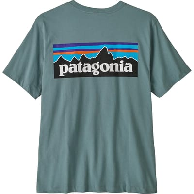 Patagonia P-6 Logo T-Shirt blauw