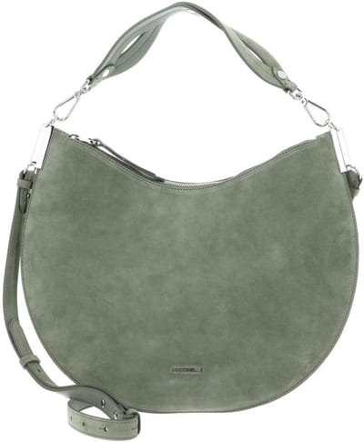 COCCINELLE Leren schoudertas Sunup Suede Shoulder Bag Greenery groene