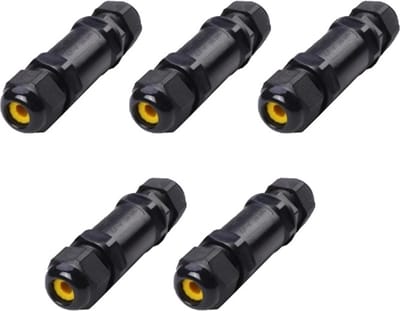 Waterdichte IP68 connector kabelverbinder voor 2 kabels - Voordeelset van 5 stuks - Kabels verbinden zonder solderen