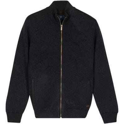Baileys Vest Fullzip Mélange Color Quilted Lining Navy / male