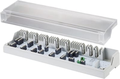 OVENTROP Elektrische aansluitlijst voor oppervlakteverwarming 10 regelzones, verwarmen / koelen (Change-Over), pompregeling, 230 V, 1400981