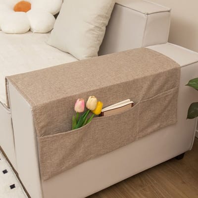 Bankleuninghoesdoek Moderne Stijl Imitatie Linnen Stofdoekhoes Pad Universeel Voor Zomer Antislip Handdoekhoesdoek 40*110CM