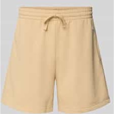 Relaxed fit sweatshorts met logobadge, model 'Sustainable'