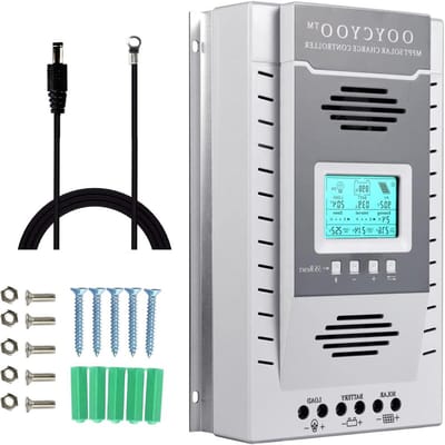 MPPT Solar Charge Controller - Zonnepaneel Lader - Energie Beheer - Hoge Tracking Efficiëntie - 80A - Zilver