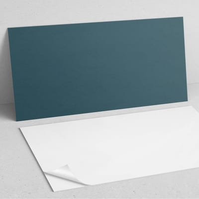 Coloray Wandpanelen Zelfklevend - Kleur Donkerblauwgroen PVC Wandpaneel - 100 cm x 50 cm - Turkoois Wandbekleding Zelfklevend - 1 stuk - Eénkleurige Wandpanelen Zelfklevend - Wandpaneel Keuken - Wandpanelen Badkamer
