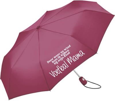 Paraplu voetbal Mama door weer en wind kom ik kijken bij mijn kind-Chic Bordeaux