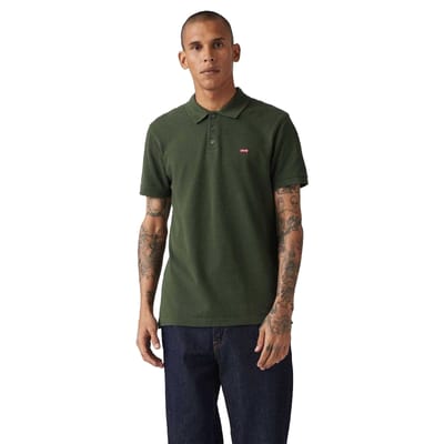 Levis Heren Huismerk Poloshirt (Kombu Groen)