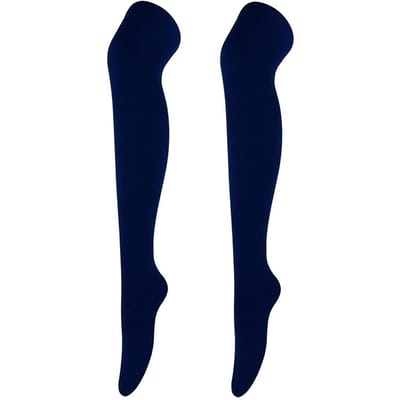 Chaussettes Longues Sexy Fines pour Femmes Simples Mi-cuisse Hautes au-dessus du Genou Chaussettes Hautes pour Dames Filles Chaussettes Chaudes pour le Genou 35-39 gray