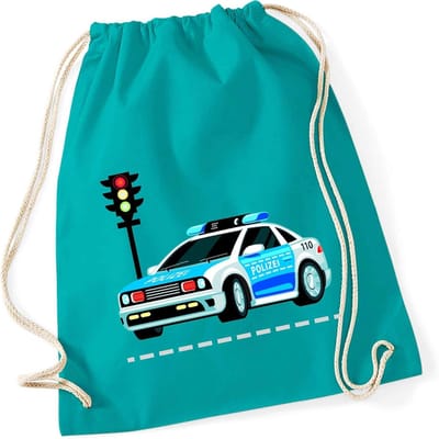 Gymtas Kinderen - Sporttas Trekkoord - Kinderdagverblijf Kleuterschool - Duurzaam Katoen Roze - 37x46 cm - Blauw Marine Grijs