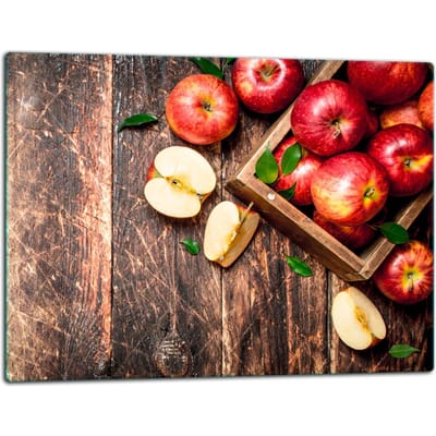 TMK ArtDeko Serie - Glazen Snijplank - 52x40cm - Inductiebescherming - Kleurrijk