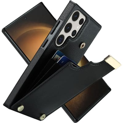 Coque de Téléphone Pour Samsung Galaxy S21 S23 FE S25 S24 S22 Plus Note 20 Ultra A15 A55 A54 A53 A14 A13 Étui en Cuir avec Fente pour Carte Organ Galaxy S24