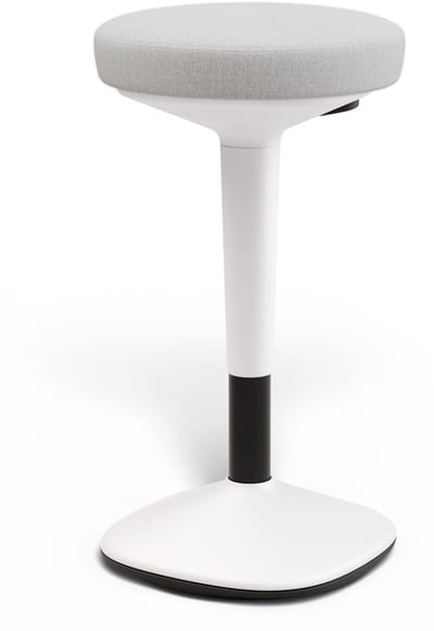 Desktronic Ergonomische Balanskruk - Wiebelkruk Hoogte 57-84cm - Zit-Sta Kruk ∅33cm - Anti-Slip Basis - Grijs