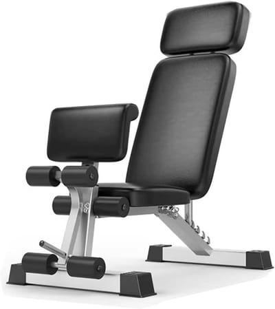 Opvouwbare Halterbank - Fitness Bank - Kracht Training - 18 In 1 Fitness - 400 Kg Draagvermogen - Zwart