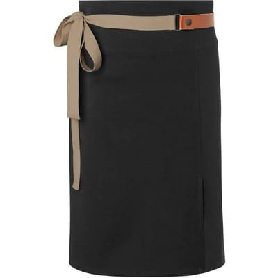 Karlowsky Green-Generation Lederen taille schort (Zwart)