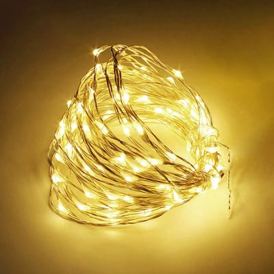 Gadgetpoint - Kerstlampjes - Lampjes - Versiering - Kerst - Kerstman - Kerstboom - Kerst - Kerstmis - Christmas - Xmas - 2m - Geel/Wit