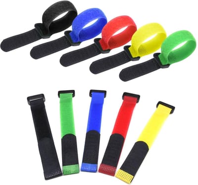 MTTproducts- Sjorbanden 10 stuks - Verstelbare Riemen - Herbruikbare Nylon Riemen - Bevestiging Voorwerpen - Duurzaam - Lichtgewicht - Bindriemen